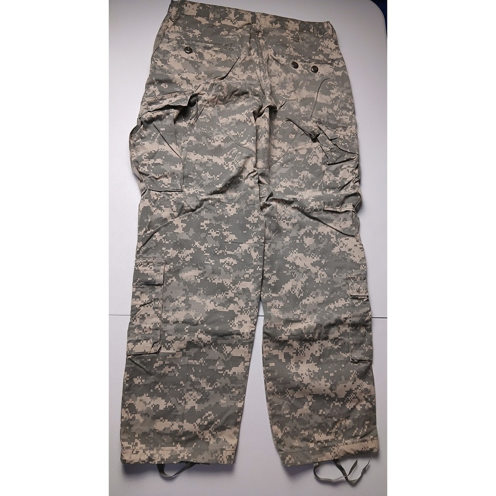 Fox Apparel Mens ACU Digital Camo Army Combat Uniform Cargo Pants 35x31 Ripstop